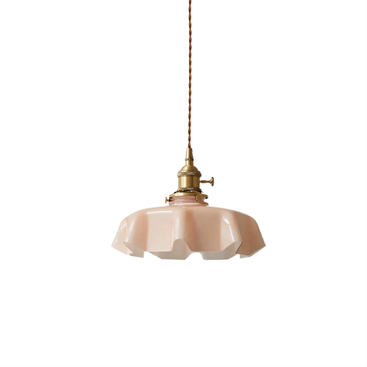 Sepalom Farmhouse Ruffled Pendant Light
