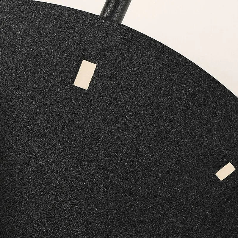 Norva Modern Clock Round Wall Lamp, Gold/Black-Relic Pieces