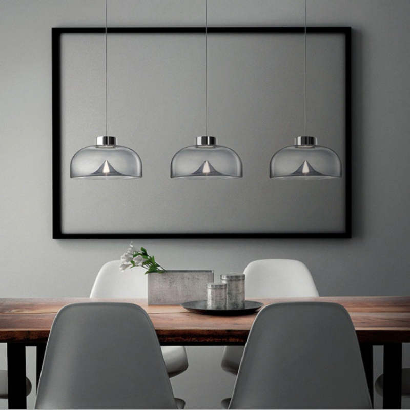 Sigokas Transparent Floor Lamp, Metal & Glass, 2 Colour