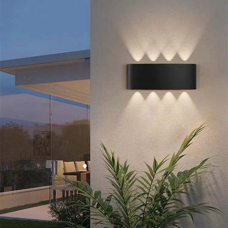 Nirex Wall Lamp Modern Rectangular Outdoor Water-wave-Relic Pieces