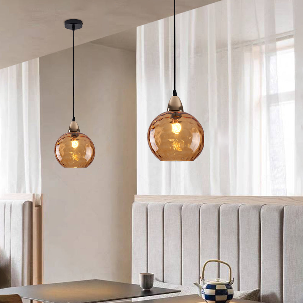Avo Ripple Glass Pendant Lights-Relic Pieces
