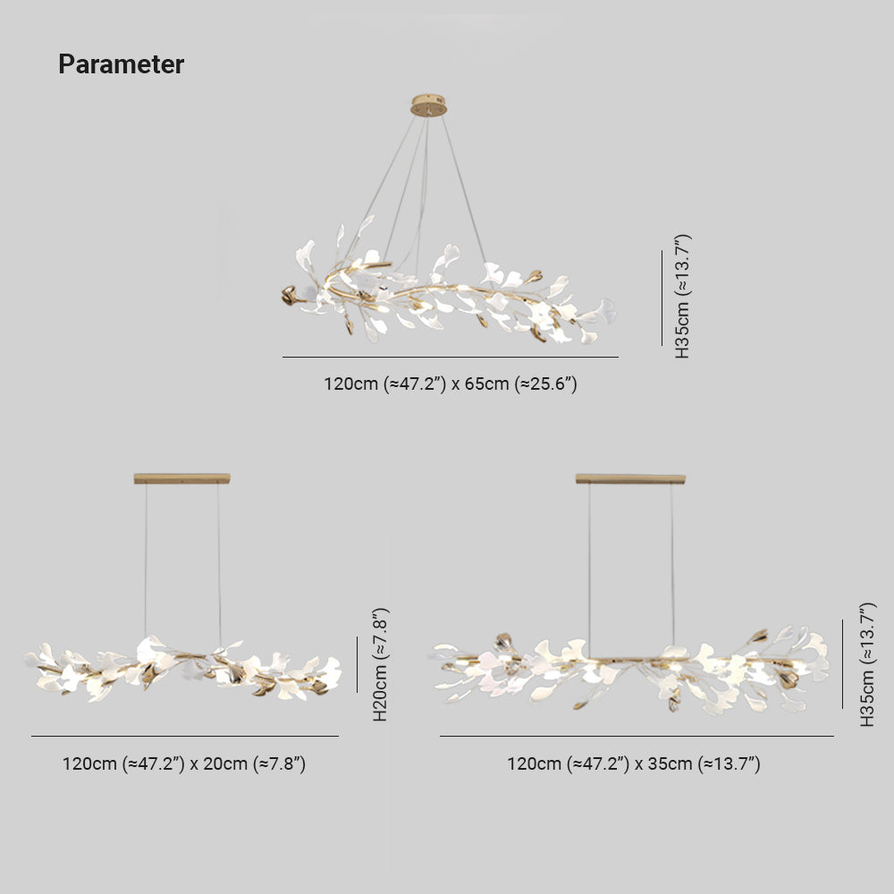 Hiserun Modern Art Deco Metal & Ceramic Chandelier, Gold