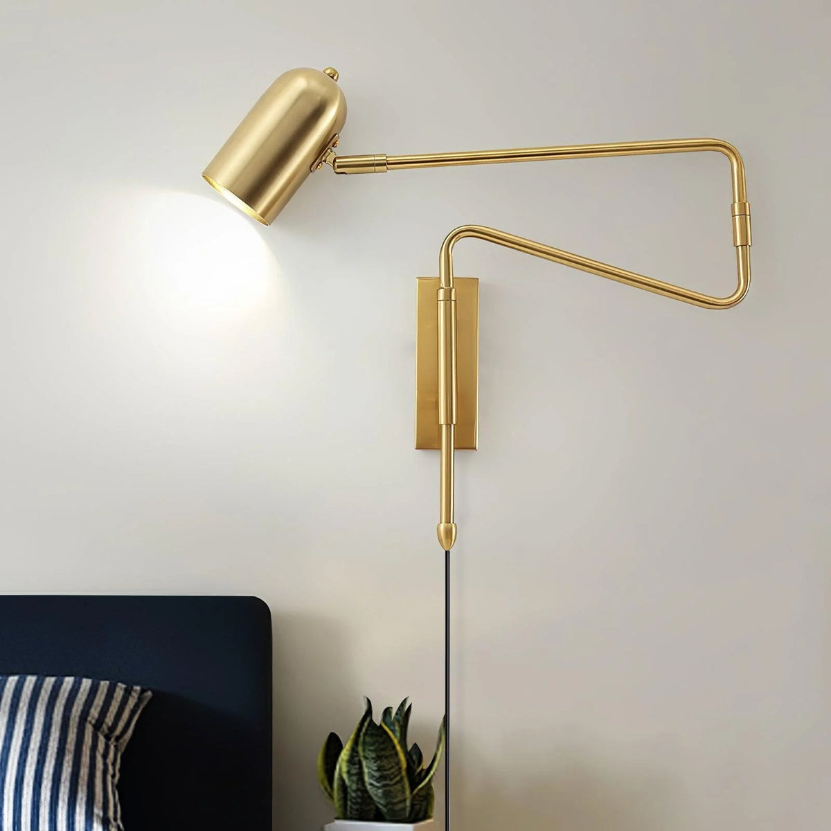 Havengrove Adjustable Arm Plug In Indoor Wall Light