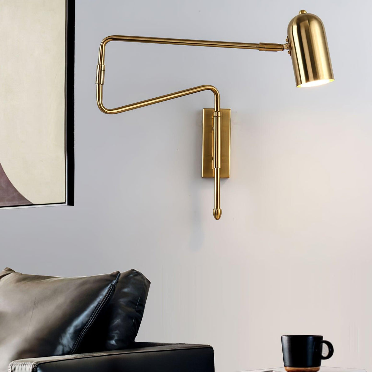 Nox Adjustable Arm Plug In Wall Lamp