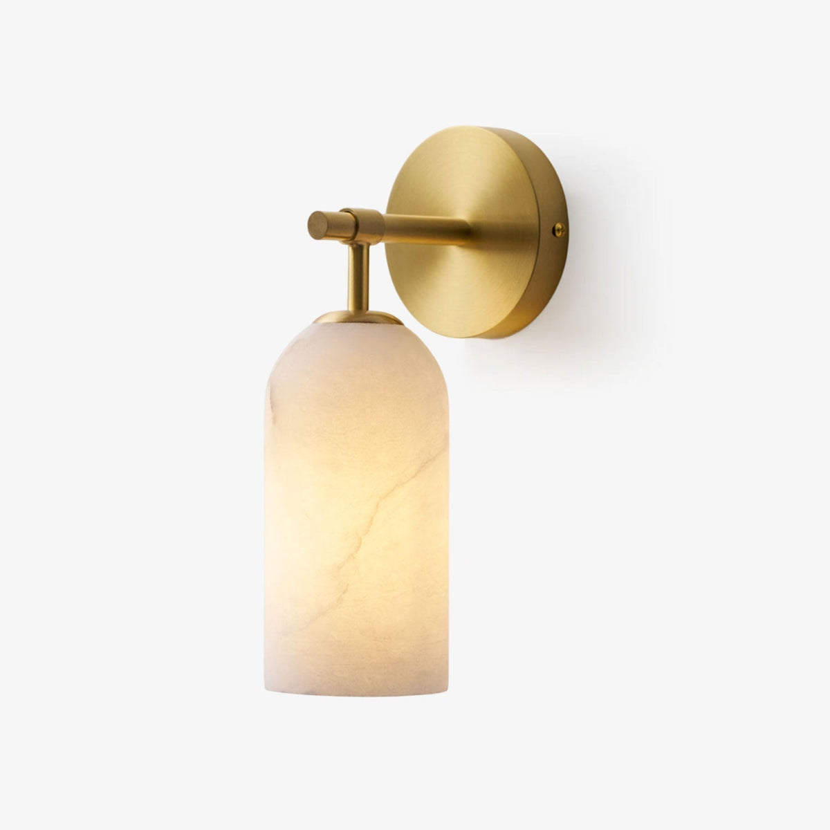 Albelaine Pillar Alabaster Wall Sconce
