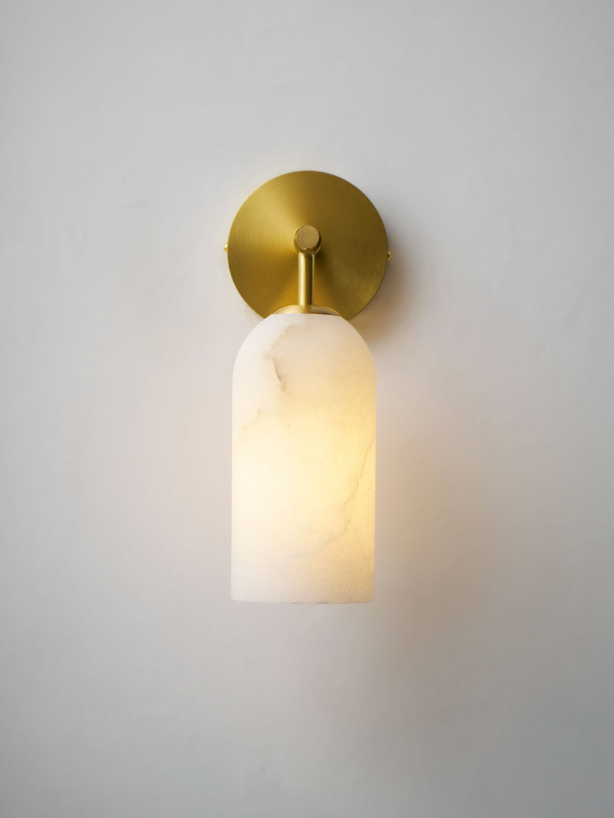 Albelaine Pillar Alabaster Wall Sconce
