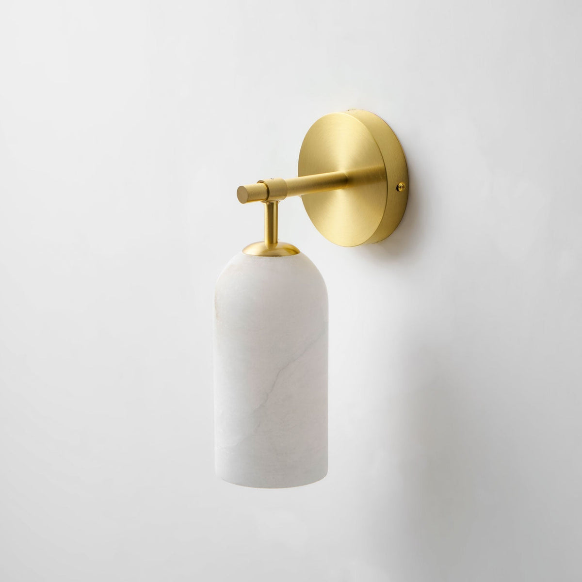 Delaborne Pillar Alabaster Indoor Wall Light