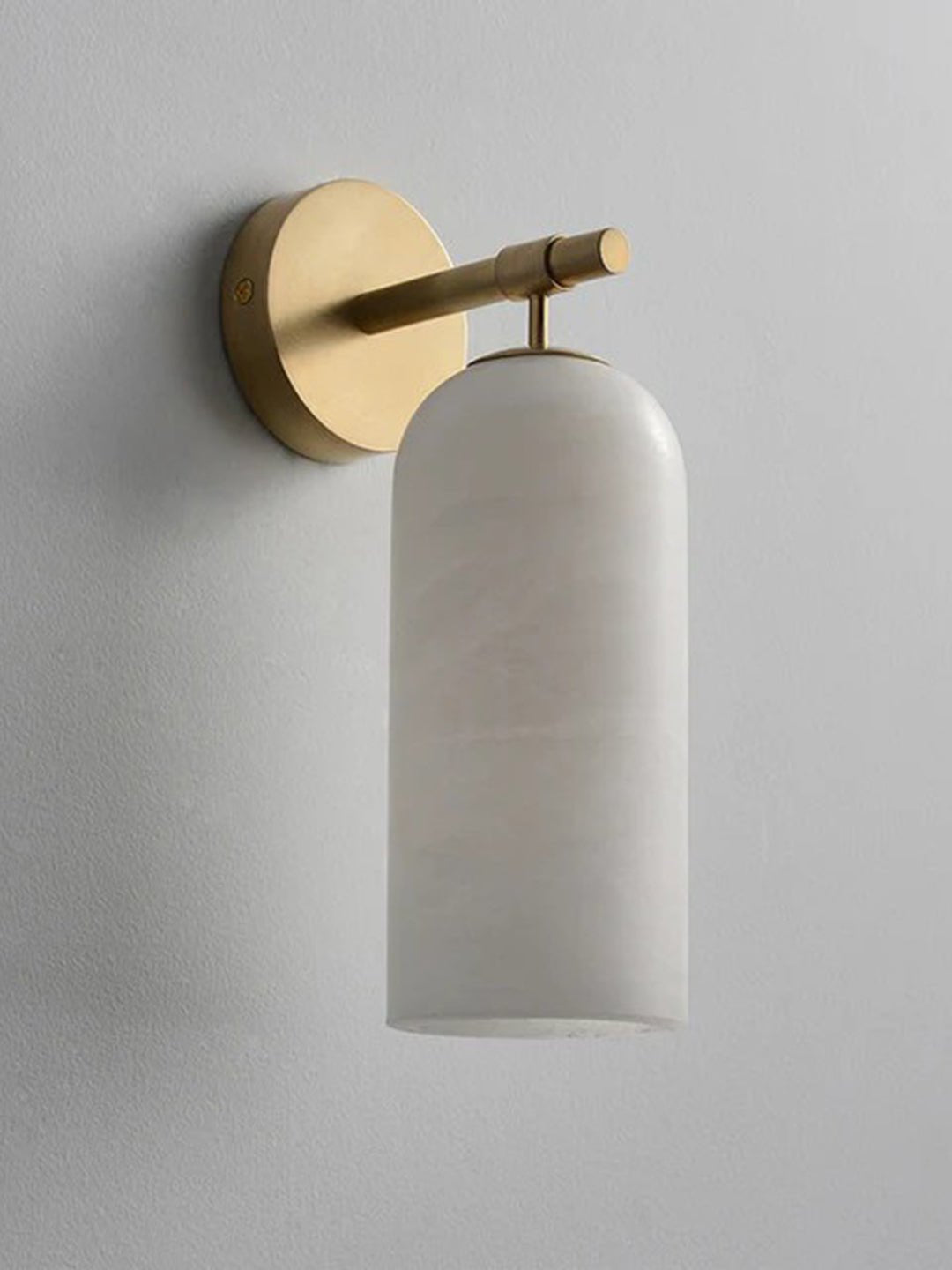 Albelaine Pillar Alabaster Wall Sconce
