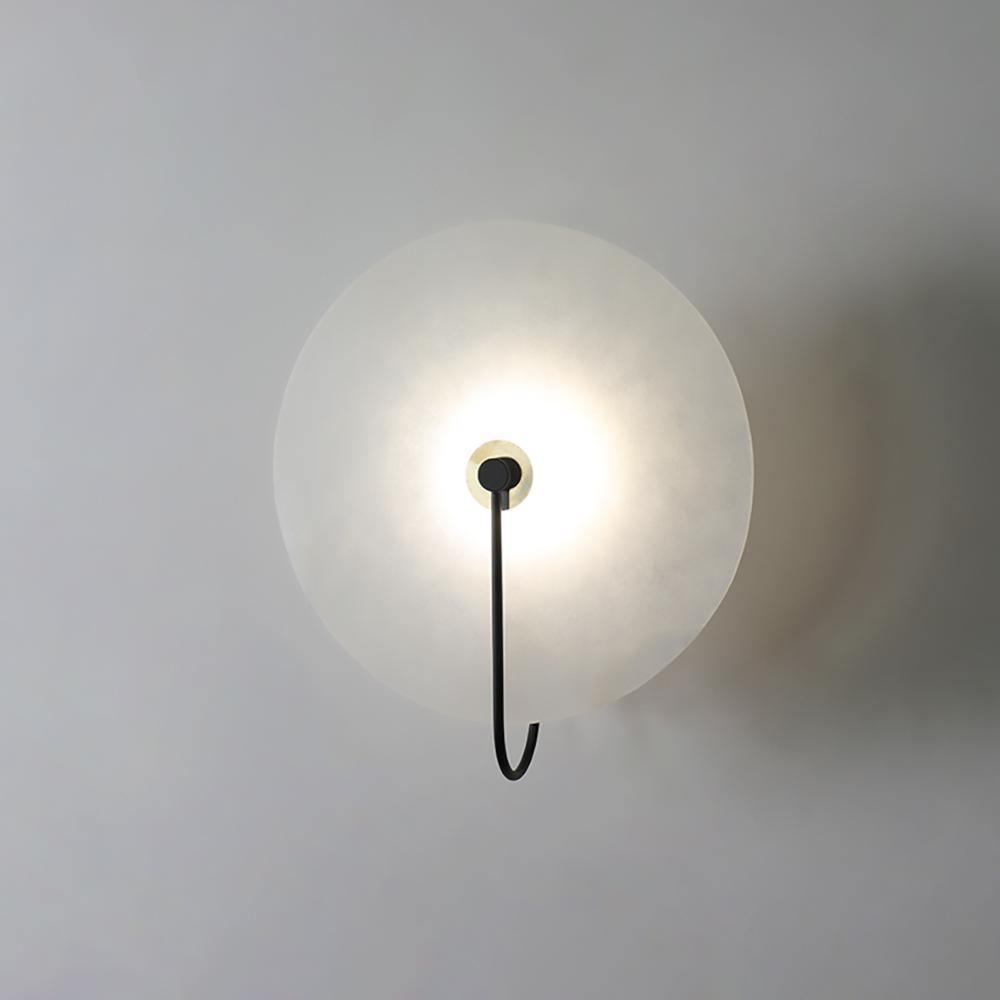 Kristy Alabaster LED Wall Lamp Round Iconic Circular-Relic Pieces