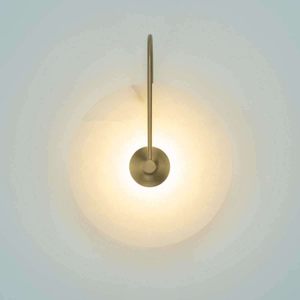 Kristy Alabaster LED Wall Lamp Round Iconic Circular-Relic Pieces