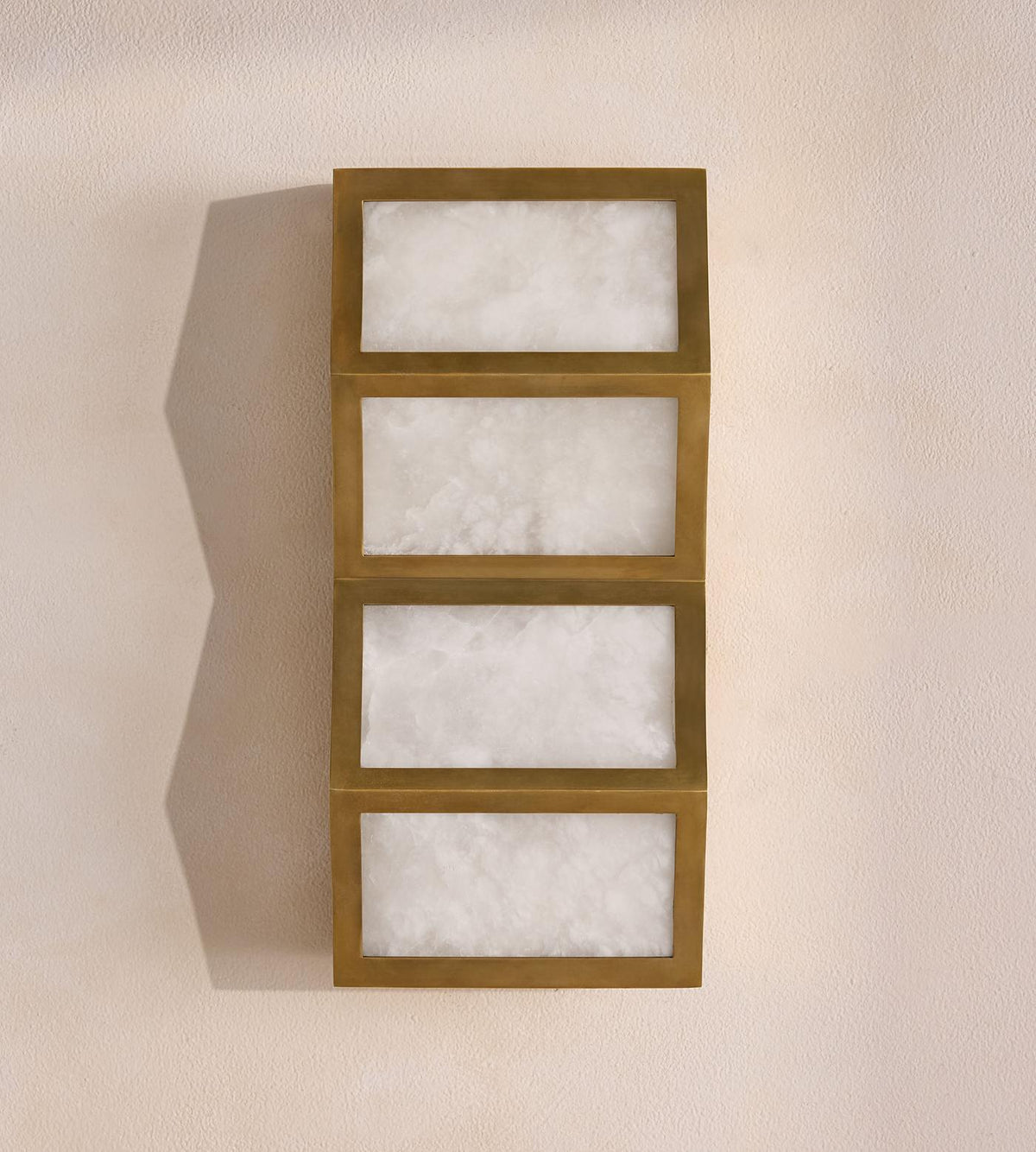 Eiruette Alabaster Cascade Alabaster Wall Light