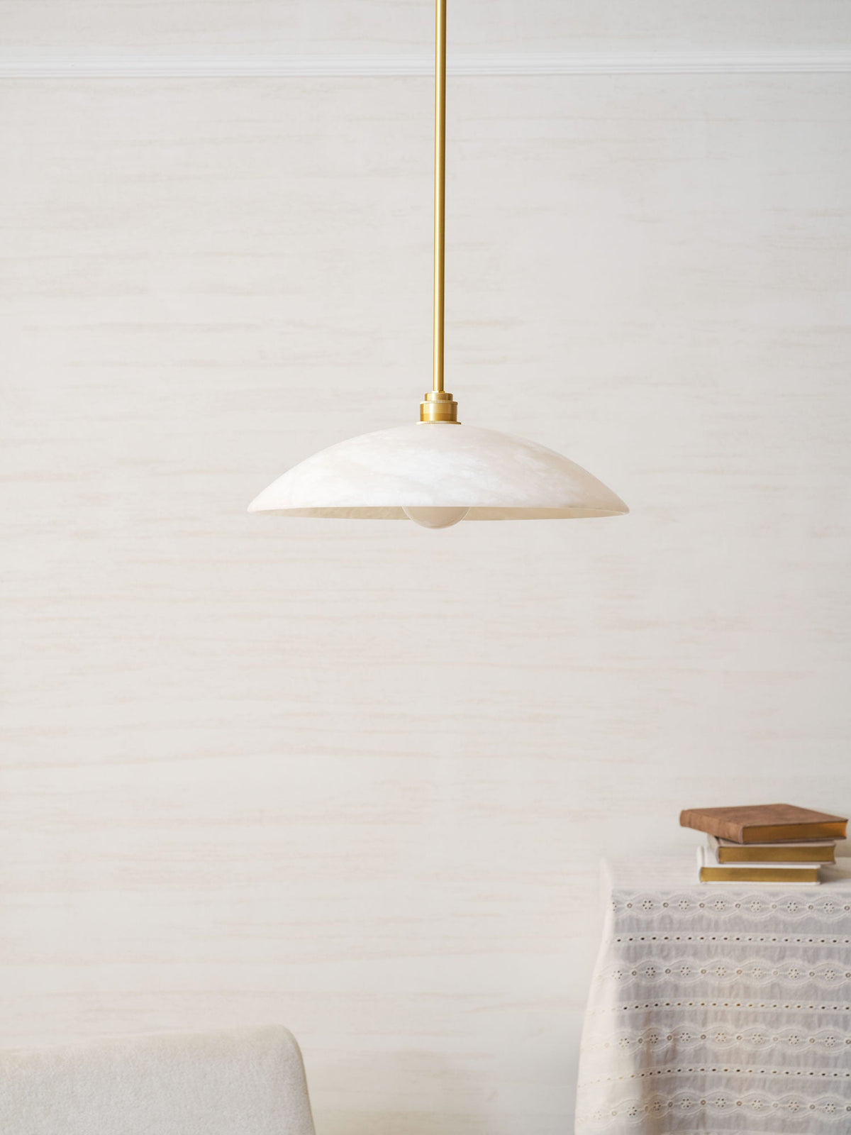 Westmere Alabaster Dome Pendant Light