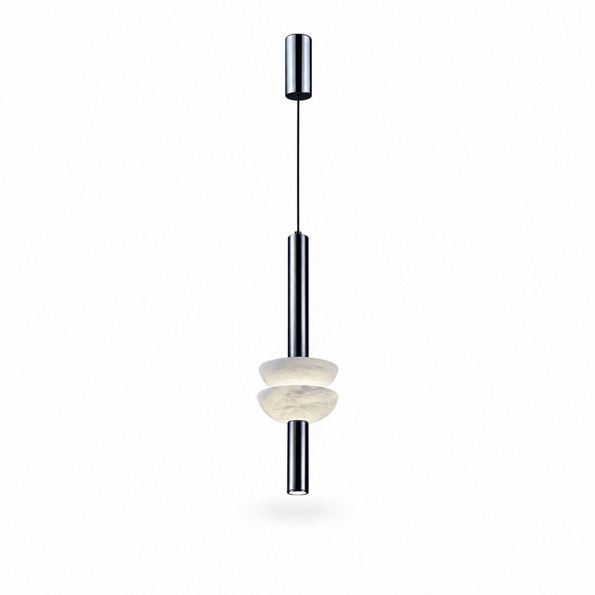 Alarion Alabaster Column Pendant Lamp