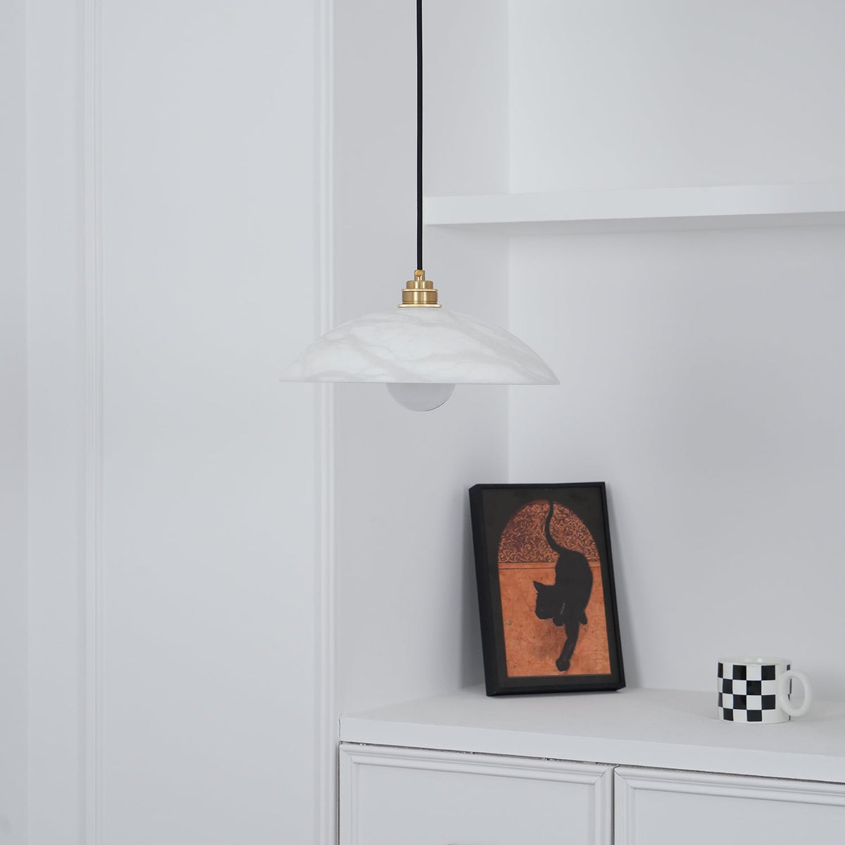 Westmere Alabaster Dome Pendant Light