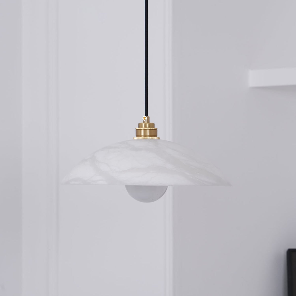 Civorus Dome Pendant Light Alabaster &Brass