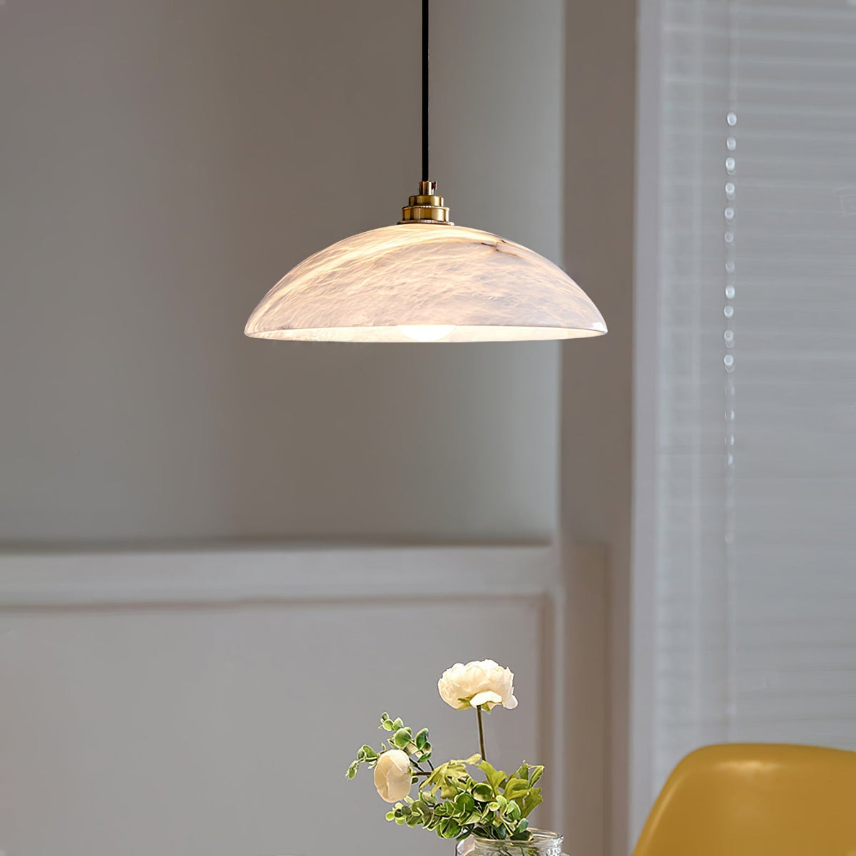 Westmere Alabaster Dome Pendant Light
