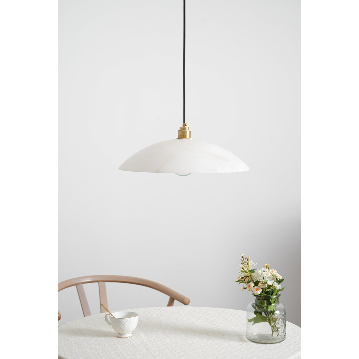 Westmere Alabaster Dome Pendant Light