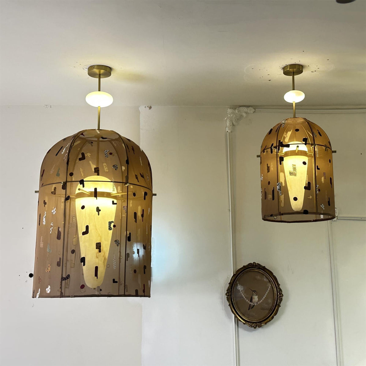 Marquessé Alabaster Embroidered Pendant Lamp