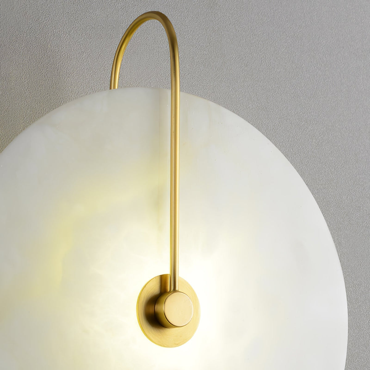 Kristy Alabaster LED Wall Lamp Round Iconic Circular-Relic Pieces