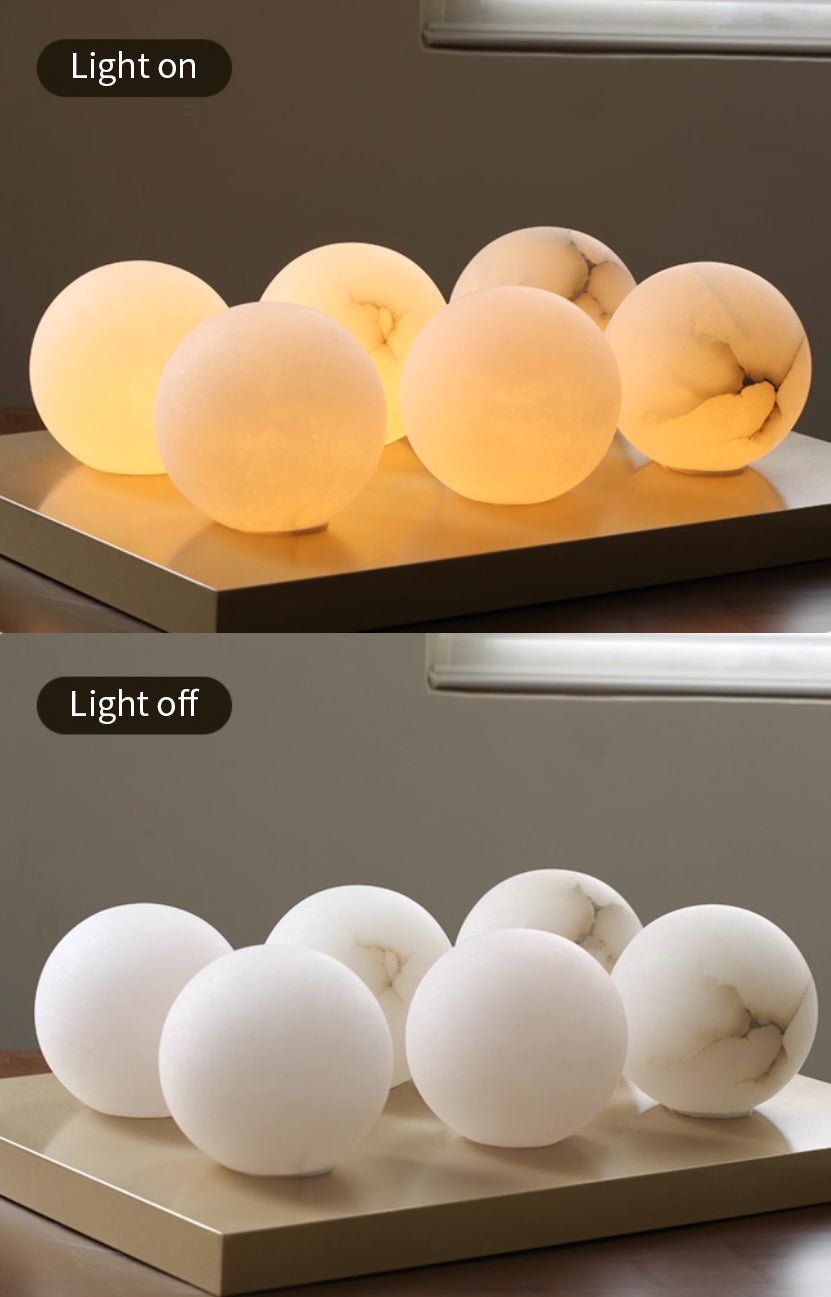Navo Alabaster Mini Orb Wall Lamp