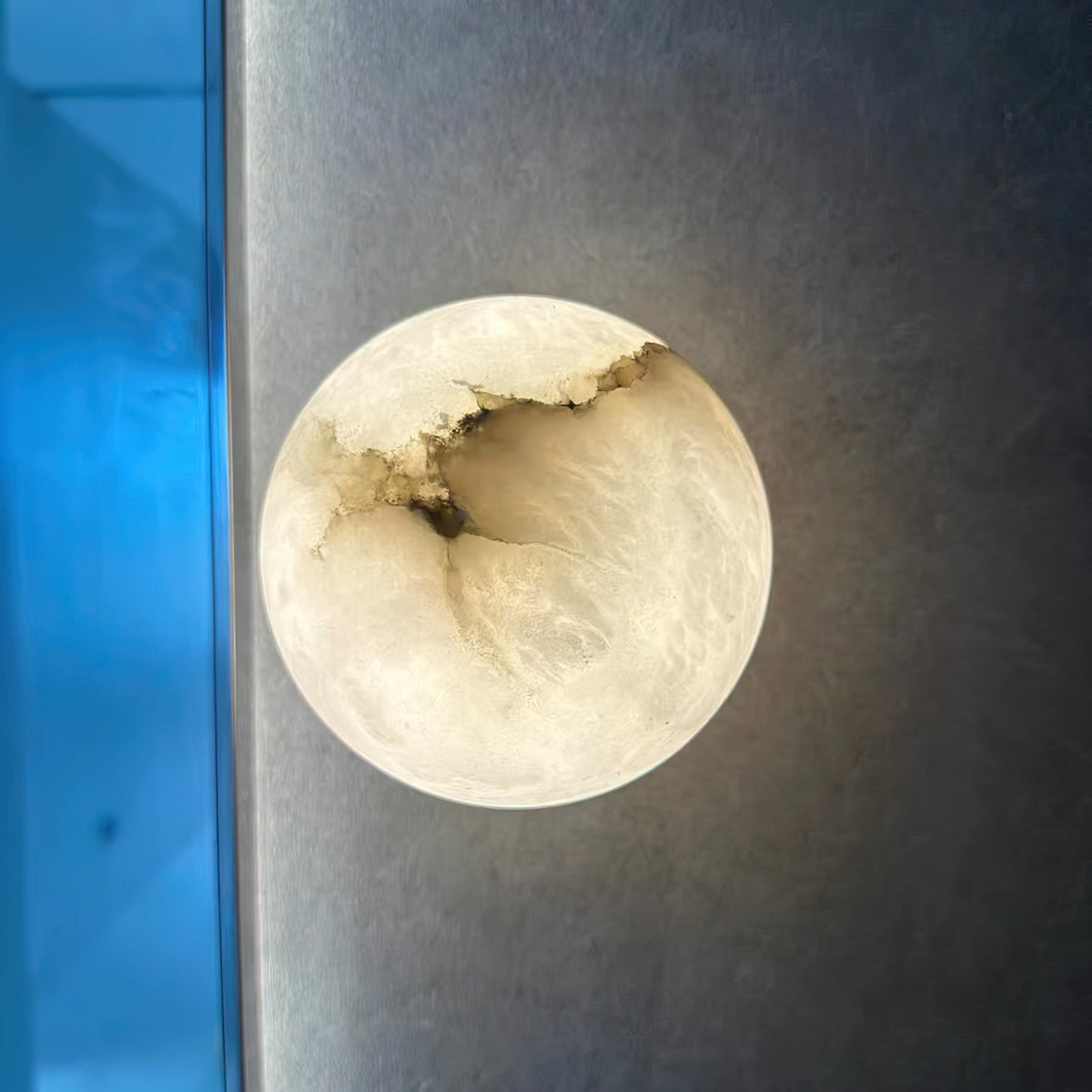 Navo Alabaster Mini Orb Wall Lamp