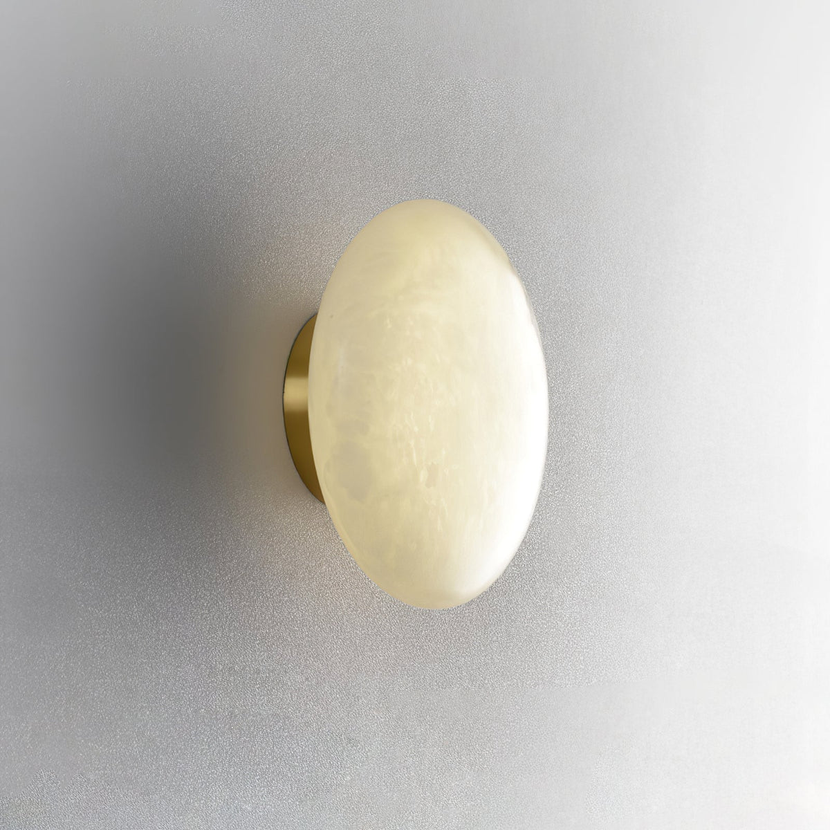 Vanorara Minimalist Alabaster Flush Mount Light