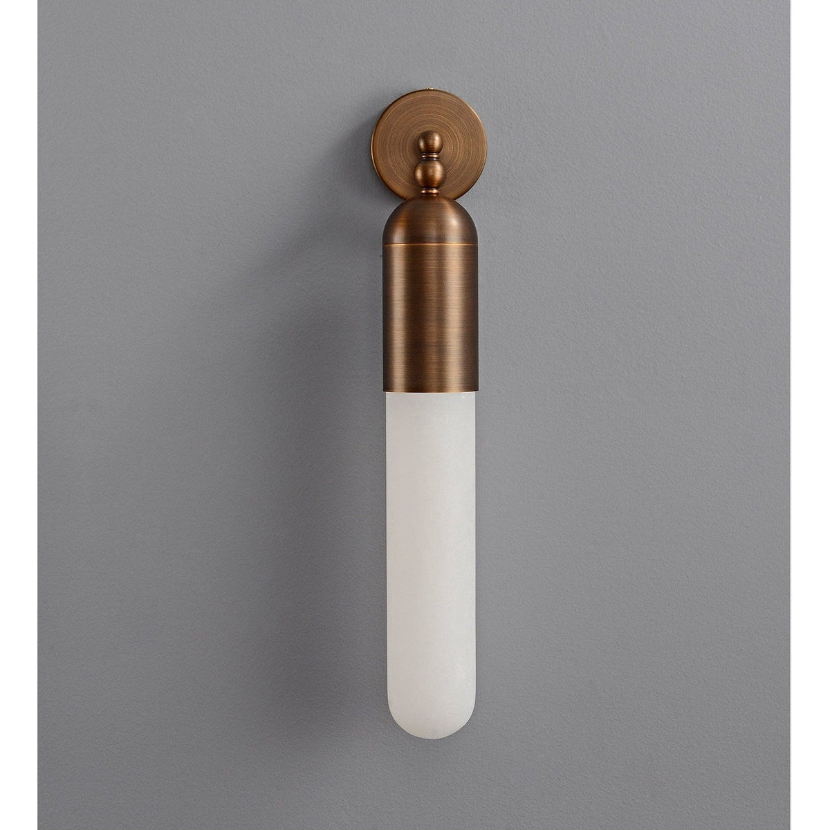 Celyn Alabaster Sculpted Tube Wall Sconce