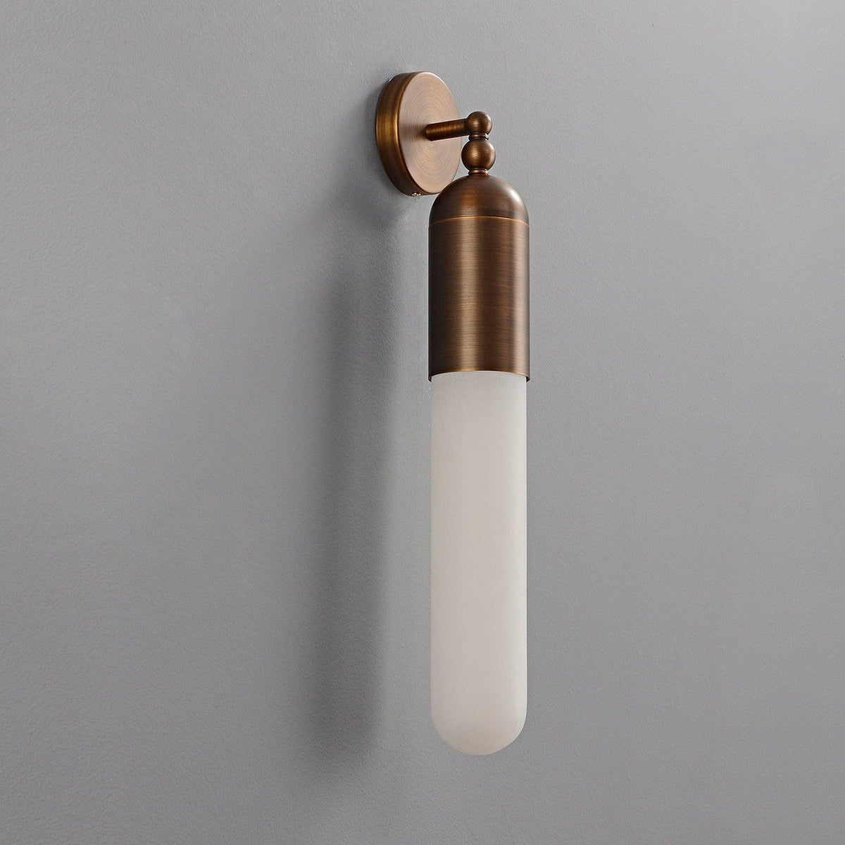 Celyn Alabaster Sculpted Tube Wall Sconce