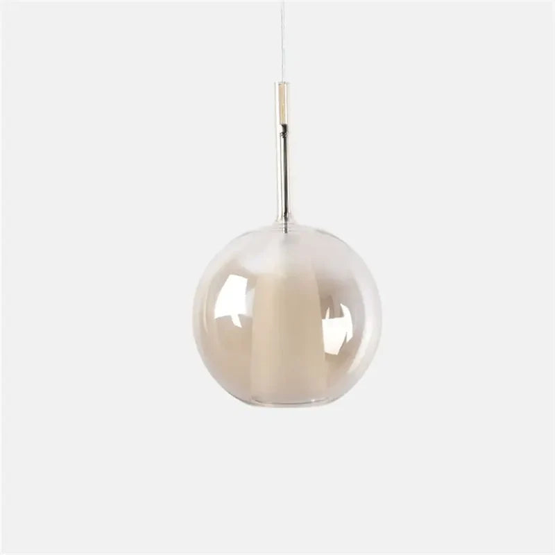 Ramekoke Pendant Light Glass Modern Sphere LED Dining Room