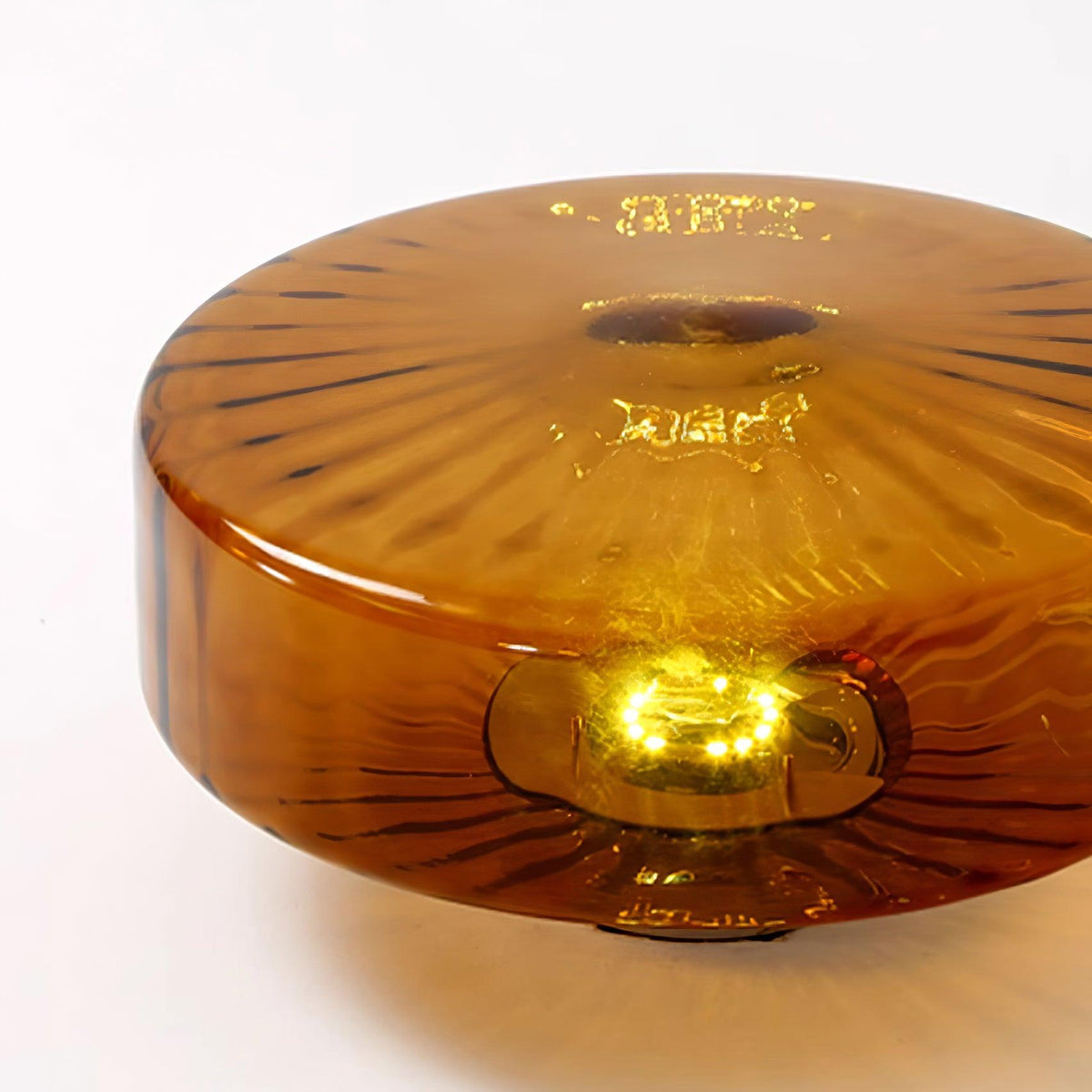 Zaboron Amber Glass Ceiling Light