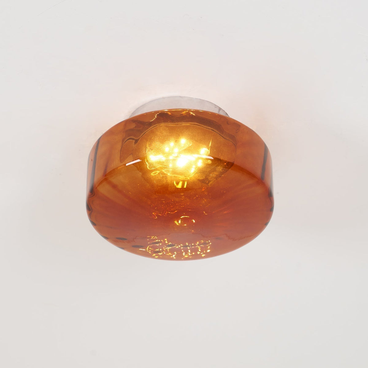 Zaboron Amber Glass Ceiling Light