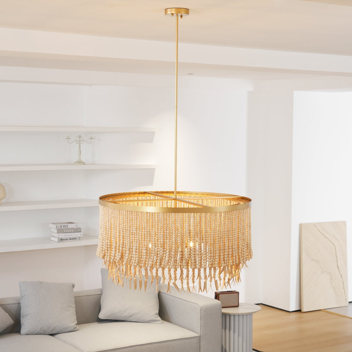 Fisivok Chandelier Wood and Coconut beads