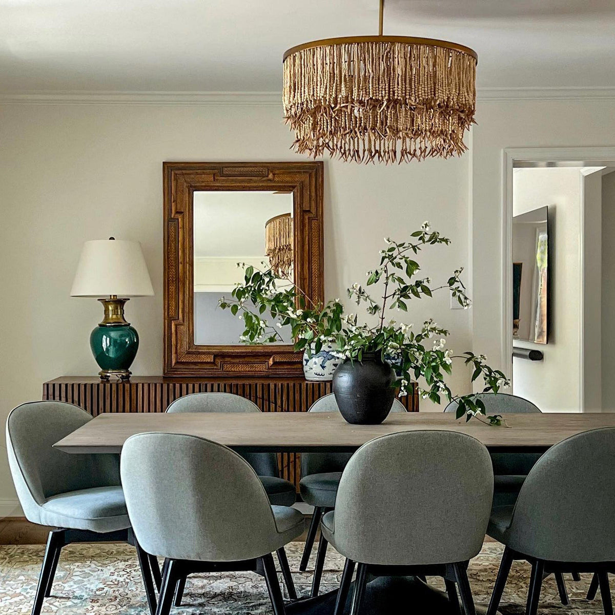 Fisivok Chandelier Wood and Coconut beads