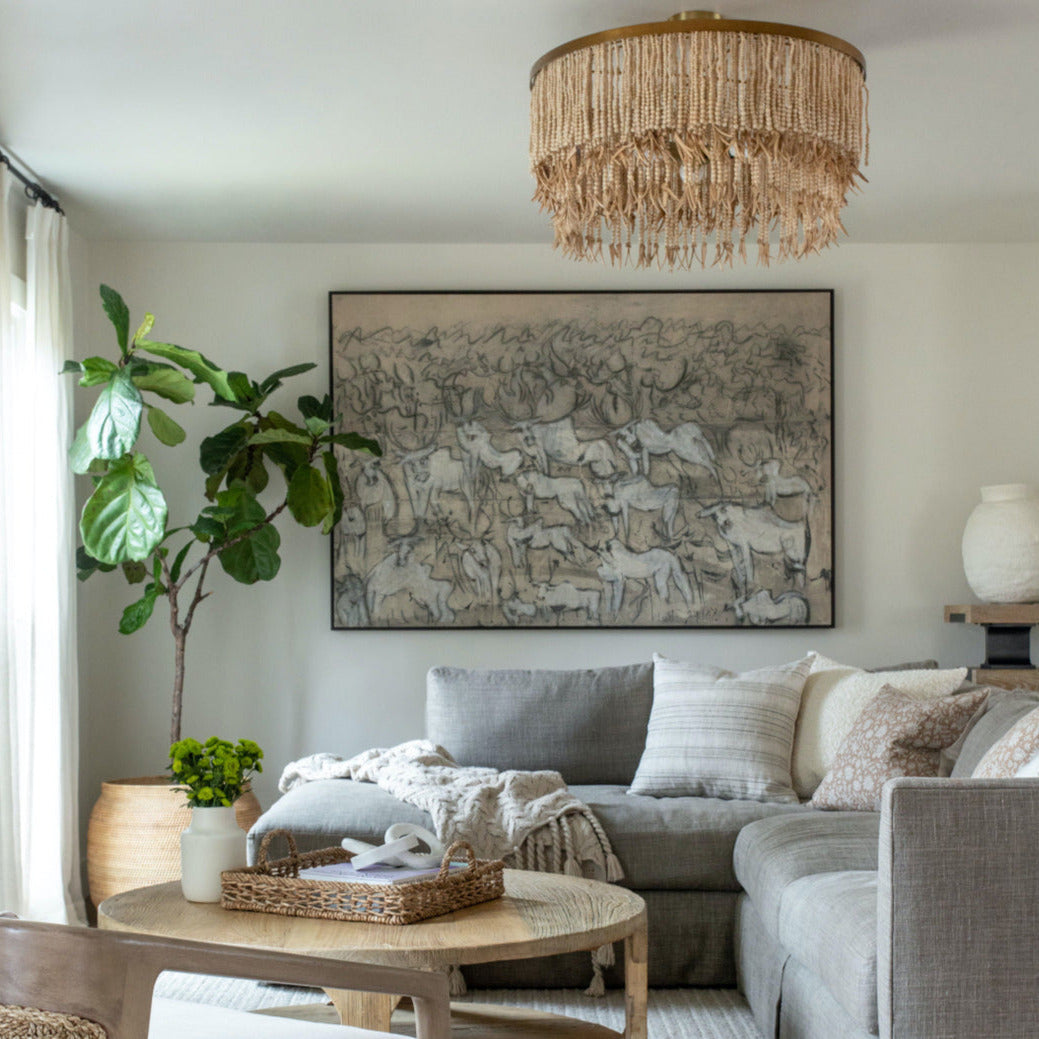 Fisivok Chandelier Wood and Coconut beads