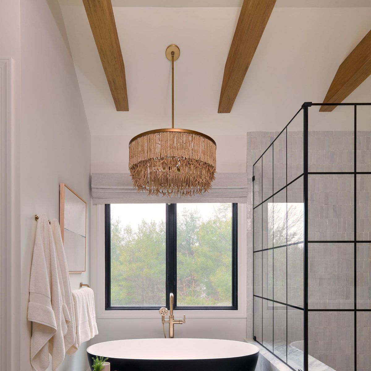Fisivok Chandelier Wood and Coconut beads