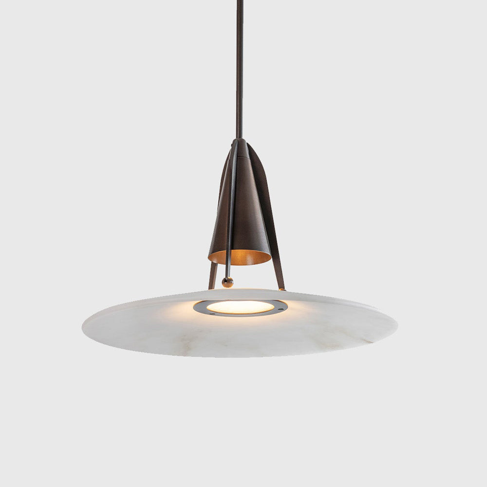 Halen Pendant Light Alabaster  Fusion