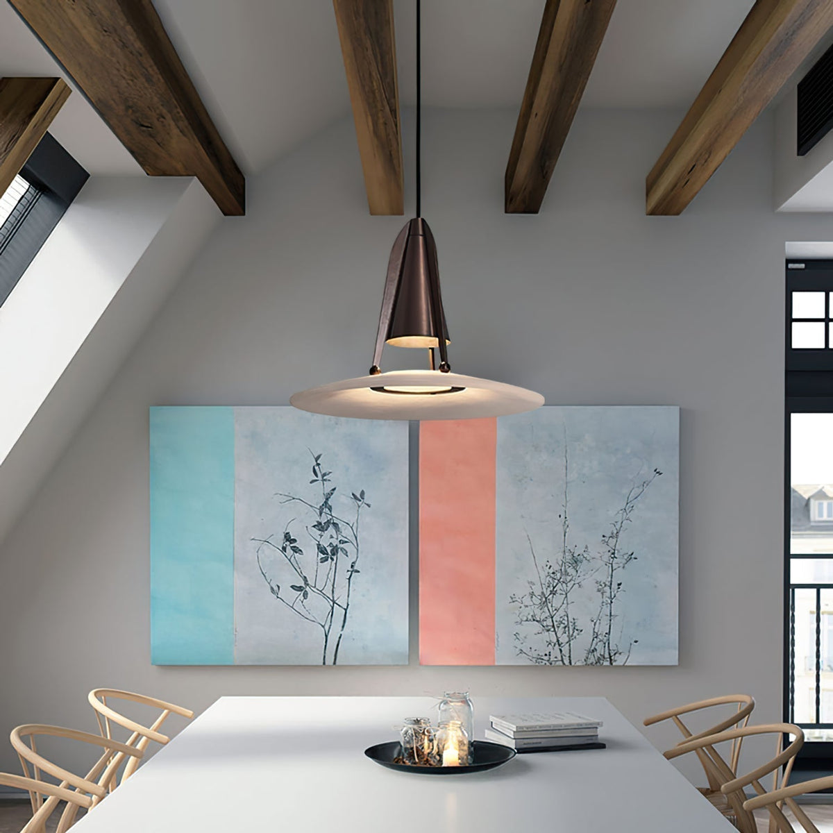 Halen Pendant Light Alabaster  Fusion