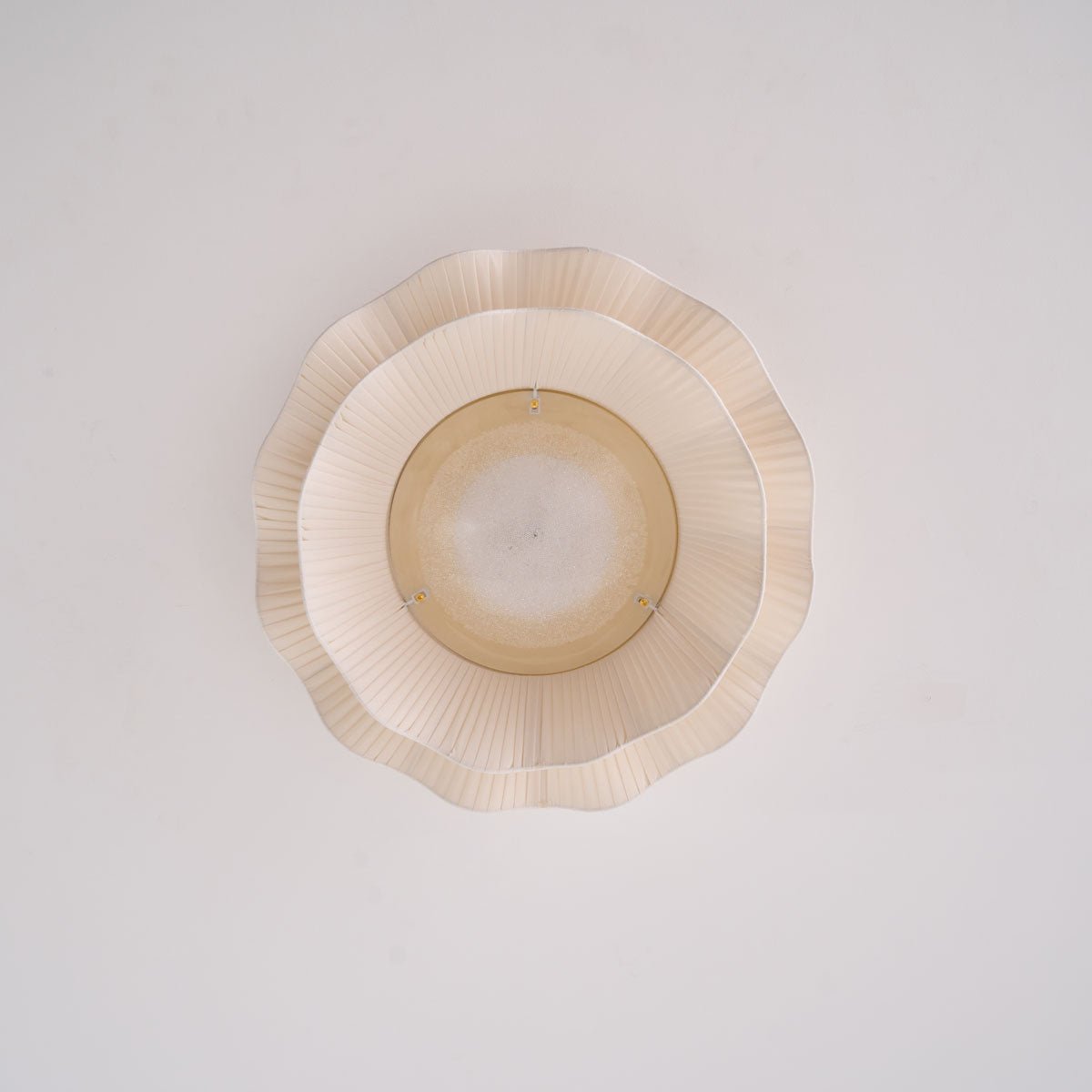 Habibel Fabric Wave Ceiling Light Brass