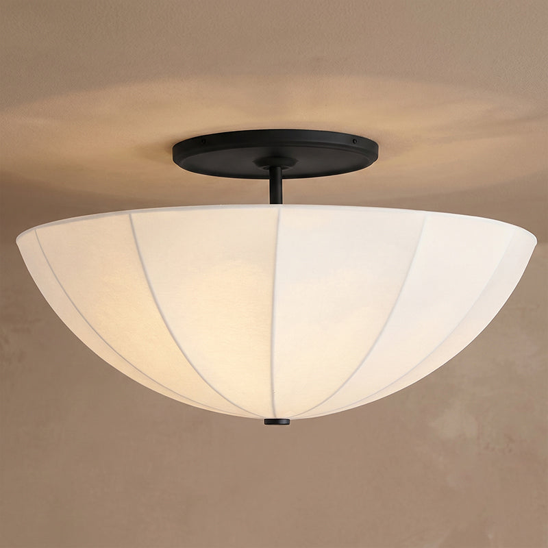 Renaia Pleated Semi-Flush Mount Ceiling Light