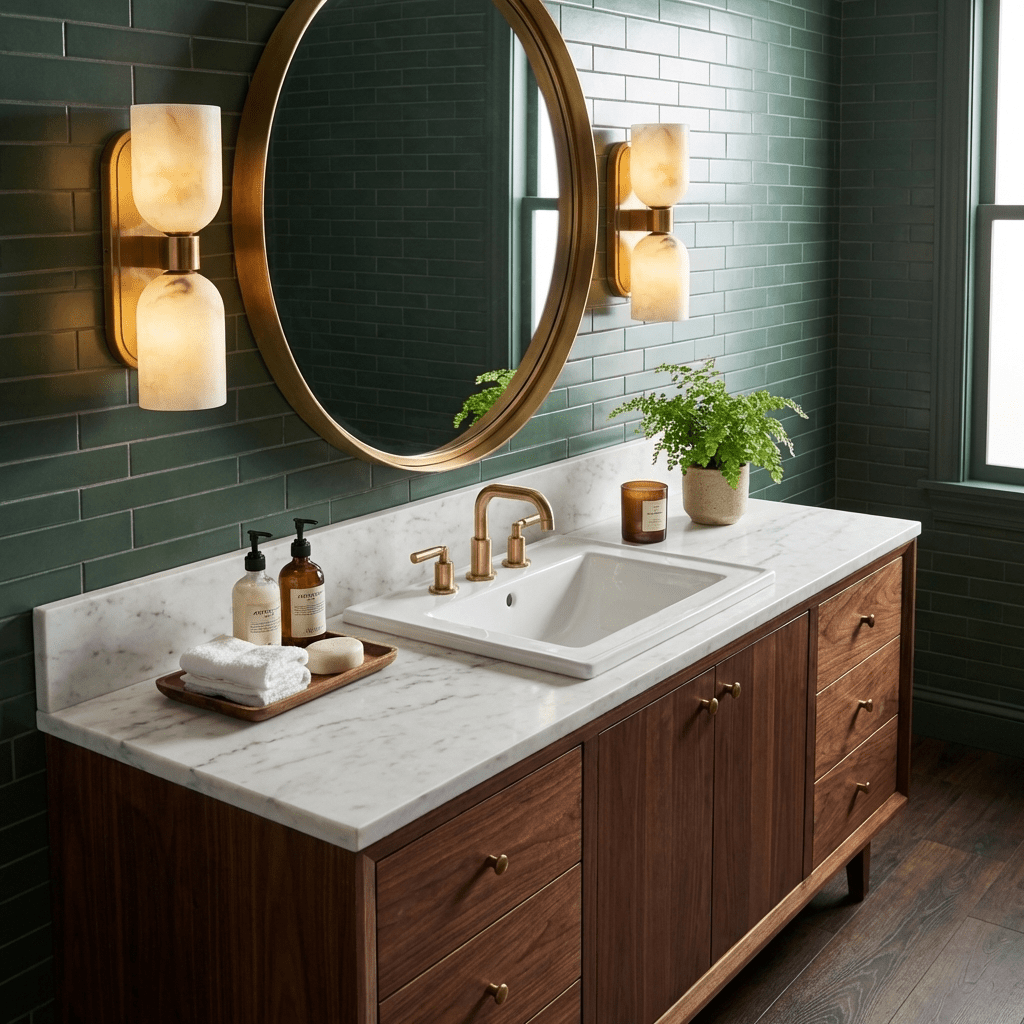 Vireaux Twin Alabaster Wall Light
