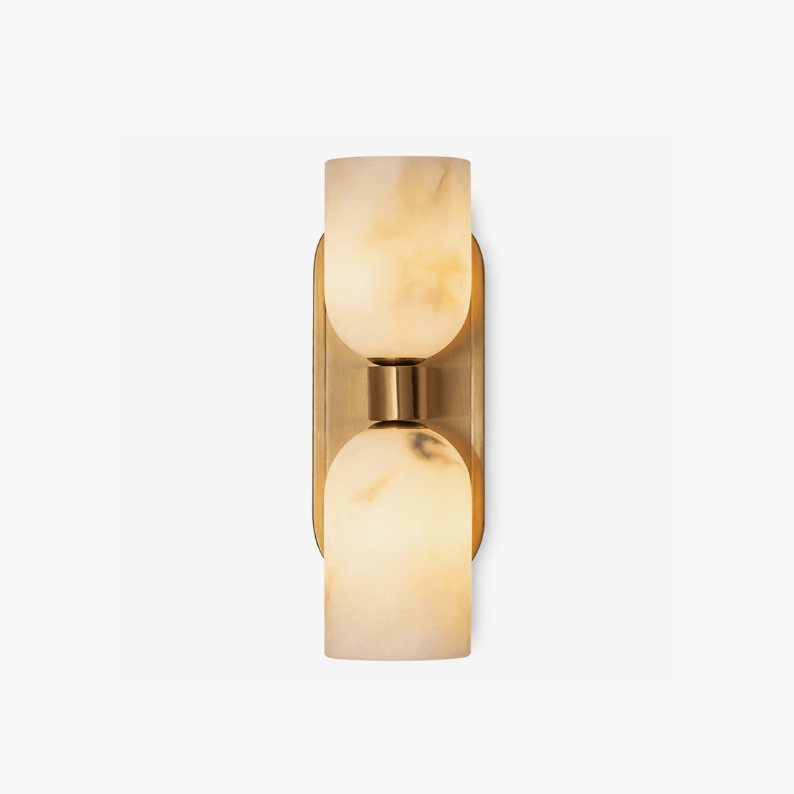 Vireaux Twin Alabaster Wall Light