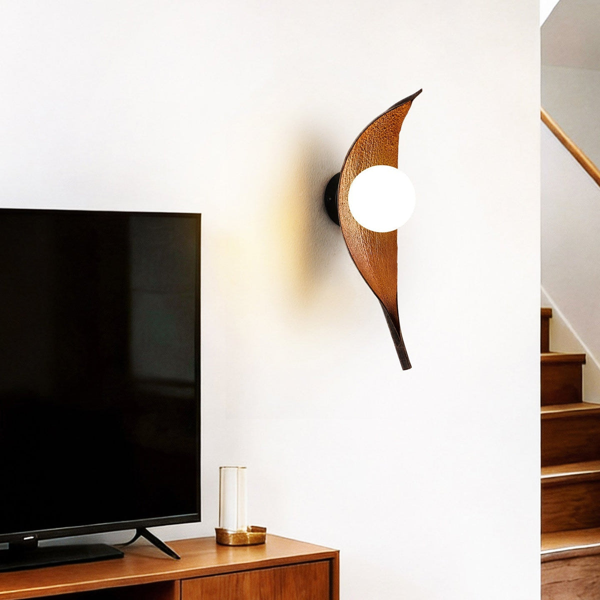 Virelio Leaf Glass Wall Lamp