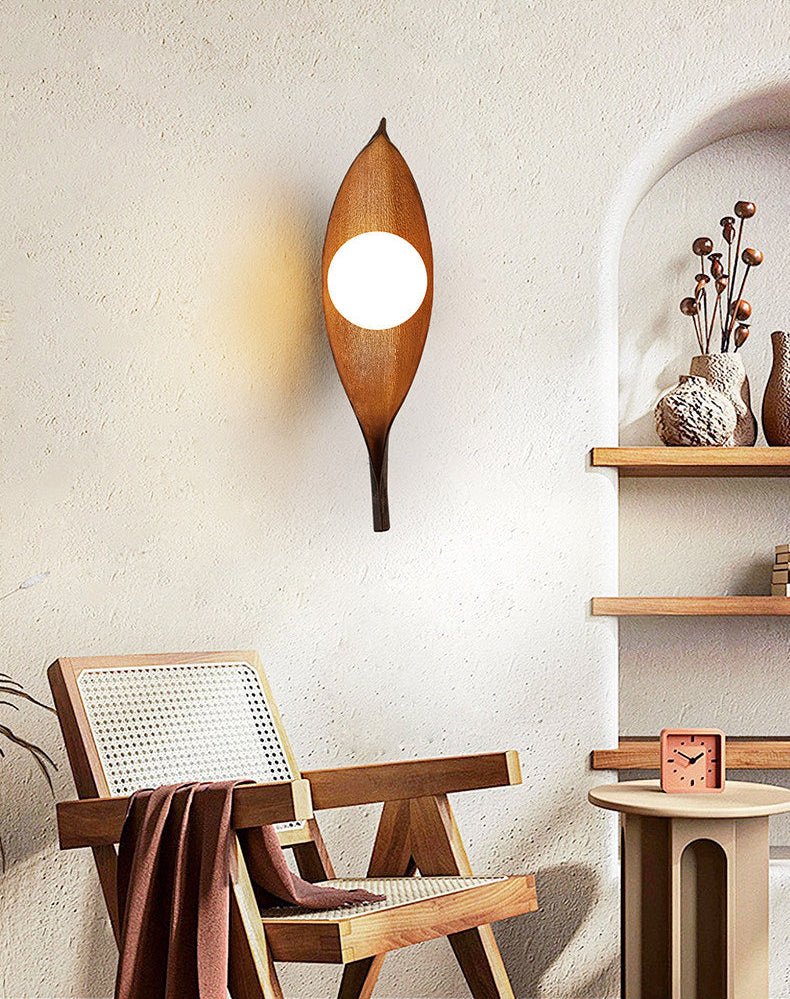 Virelio Leaf Glass Wall Lamp