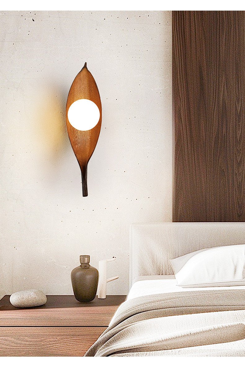 Virelio Leaf Glass Wall Lamp
