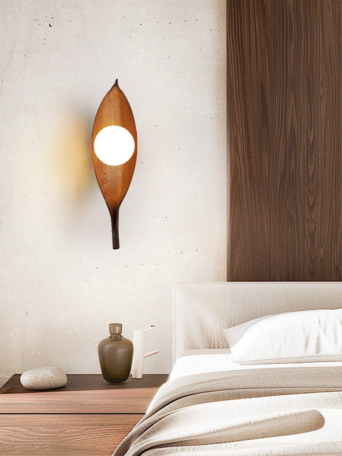 Virelio Leaf Glass Wall Lamp