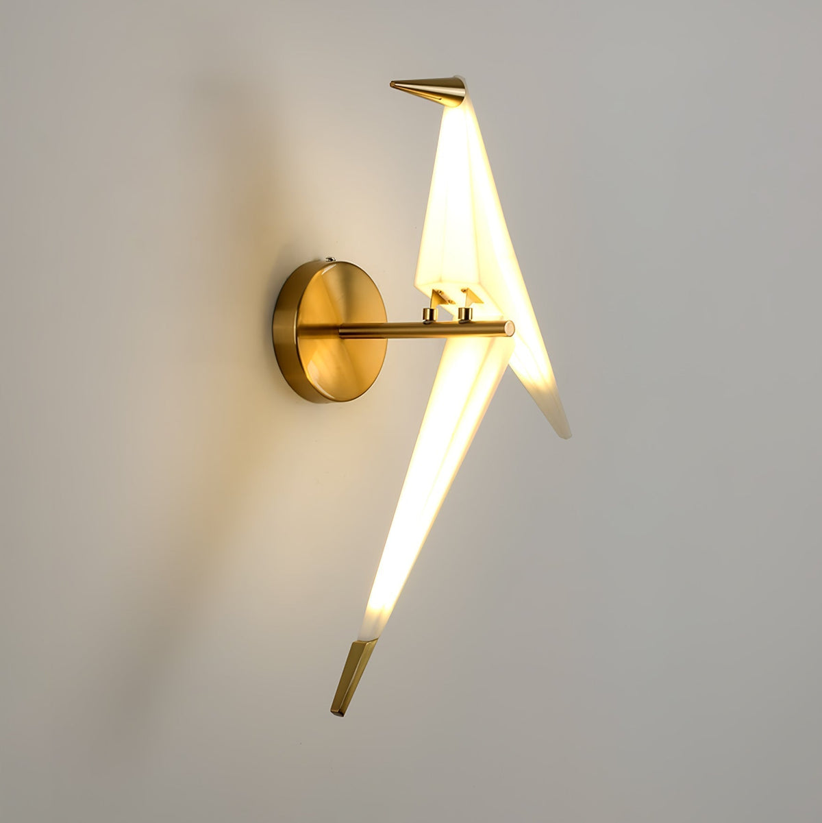 Eovela Nordic Art Paper Crane Wall Lamp