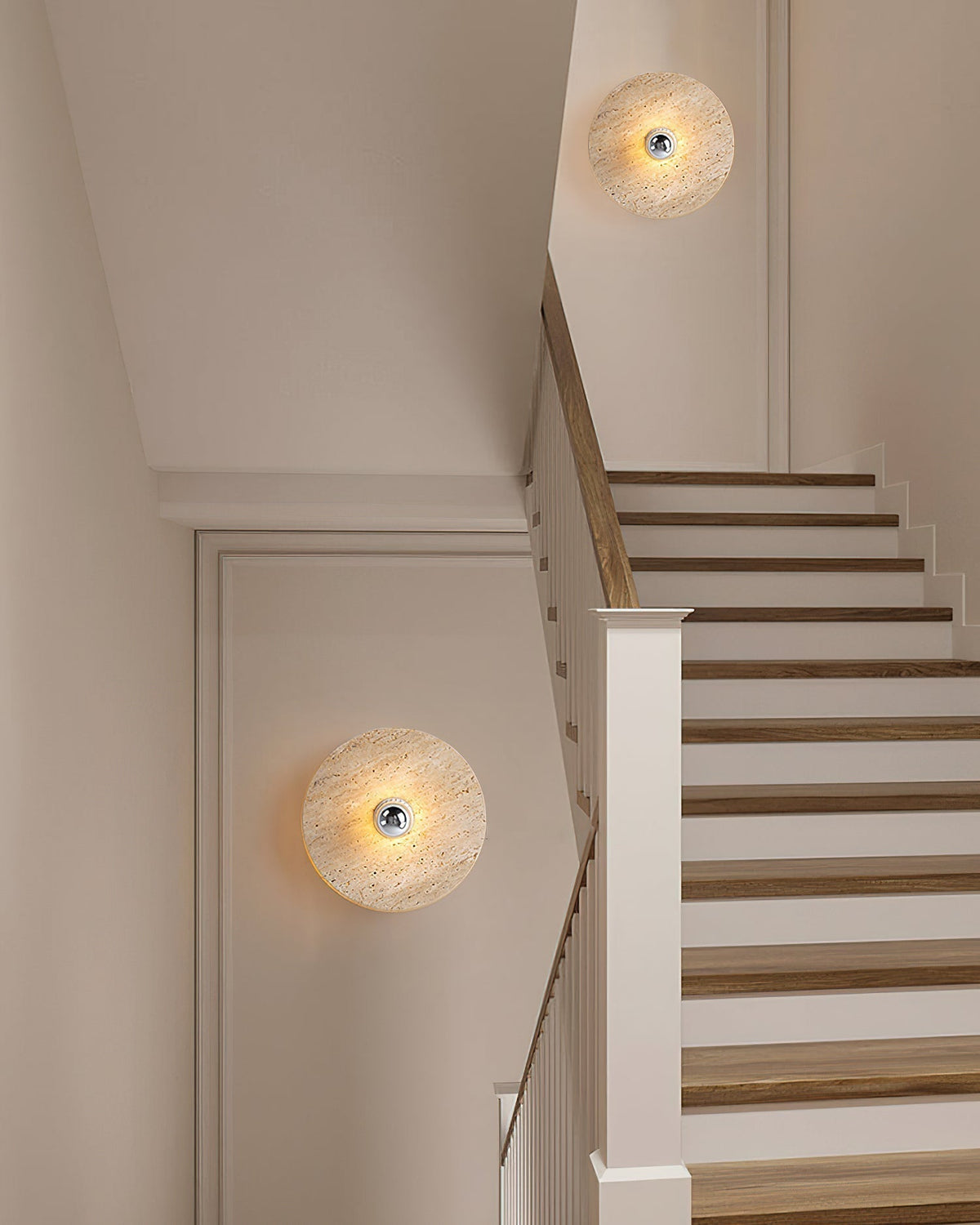Norarora Travertine Flush Mount Ceiling Light