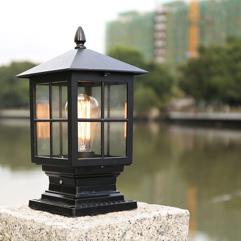 Arvico Outdoor Light Modern Glass Lantern LED Post-Relic Pieces