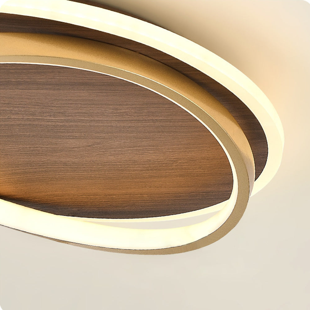 Vanoledu Modern Rund Dimmable Ceiling Light Gold Metal Bedroom