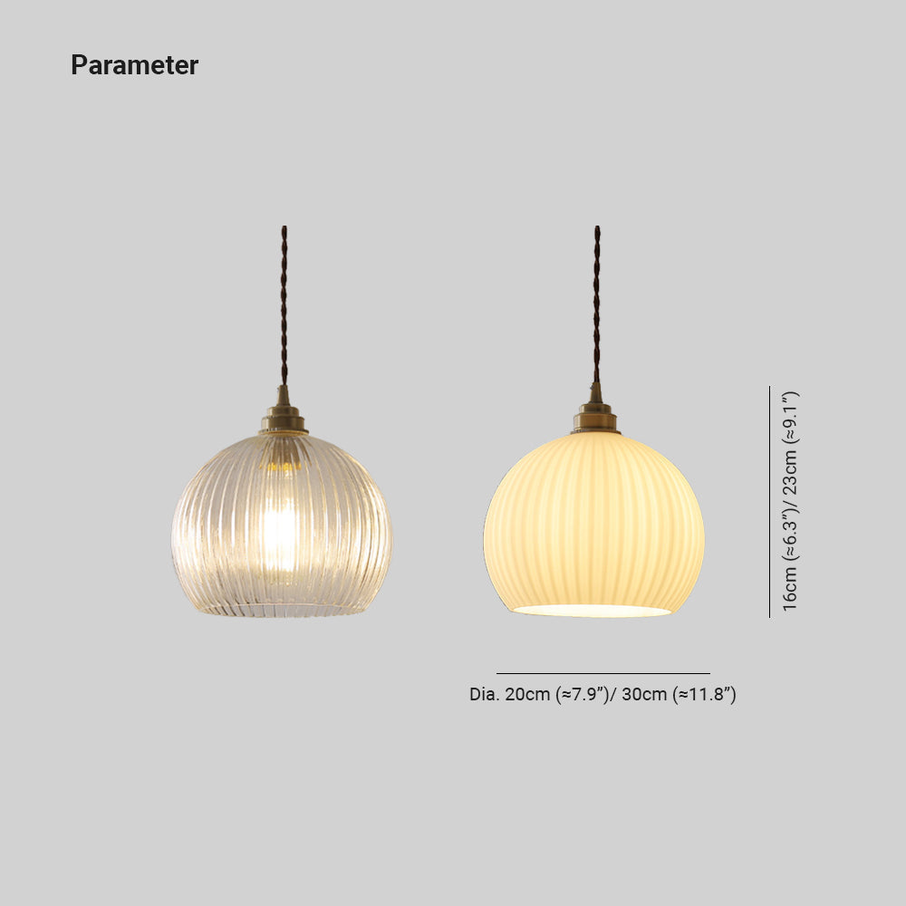 Katudeti Minimalist Sphere Metal/Glass LED Pendant Light White/Transparent